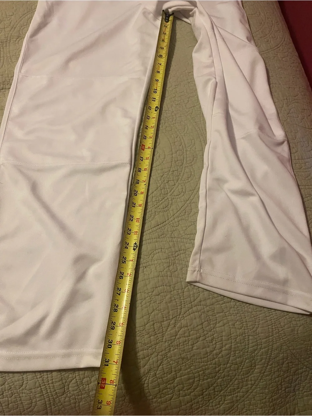 WEARCOG Premier Baseball Pants-White Adult Large